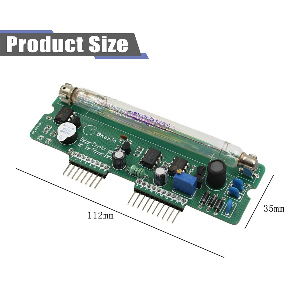 Flipper Zero Geiger Counter Module J305 Tube Radiation Tester Beta Gamma Testing Environmental Monitoring Random Number Generator — view 6