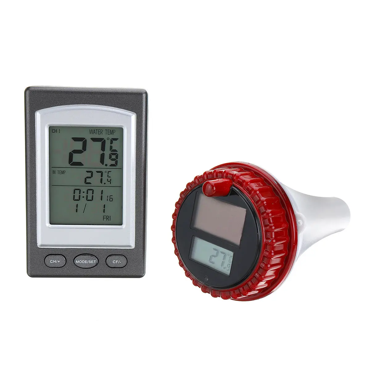 Float Solar Sensor Pool Thermometer Wireless Swimming Water Temperature Receiver — view 2
