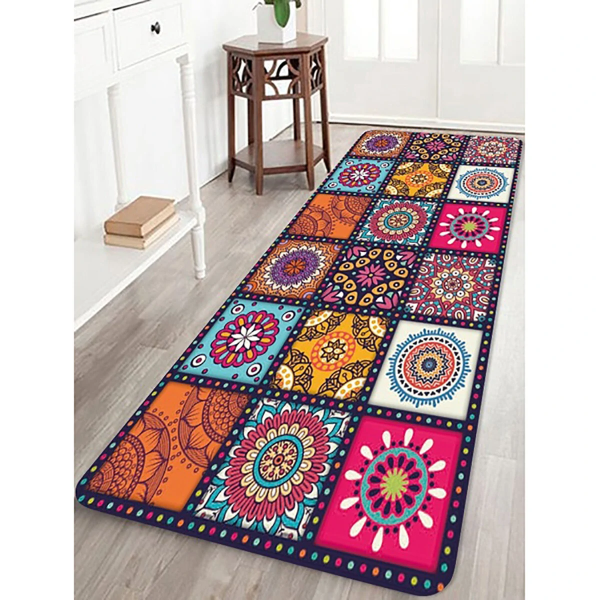 Floor Mat Rugs Non-slip Kitchen Home Bathroom Door Entrance Carpet Bohemian — view 4