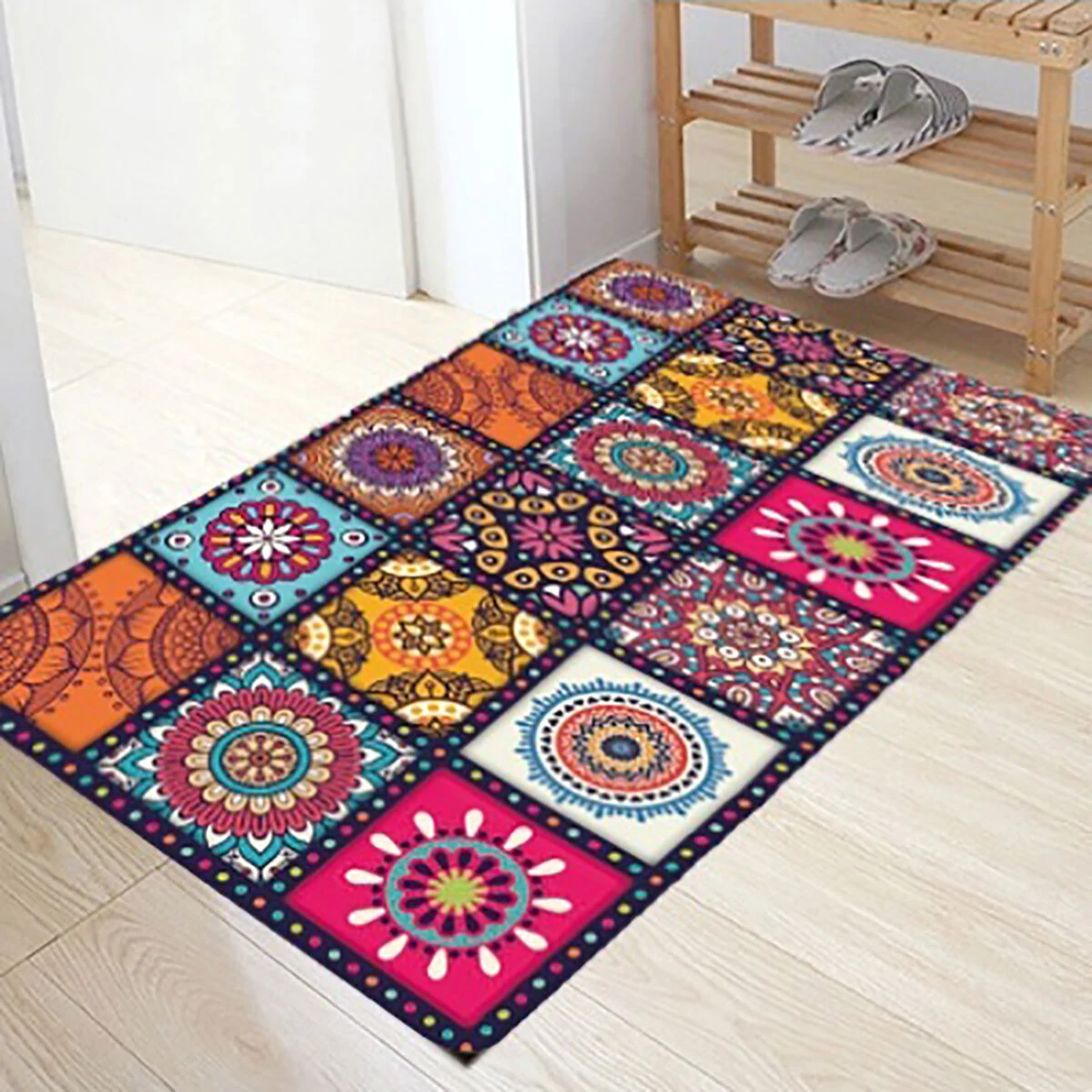 Floor Mat Rugs Non-slip Kitchen Home Bathroom Door Entrance Carpet Bohemian — view 5