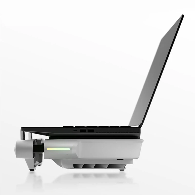 Flydigi BS3 Pro Laptop Cooling Base Three-Sided Intake Pressure Cooling 4000 RPM 48°C Temperature Drop Triple Noise Reduction RGB Lighting 4-Level Adjustable Stand App Control Detachable Filter 15.6"-21" Compatibility Gaming Laptop Cooler — view 2