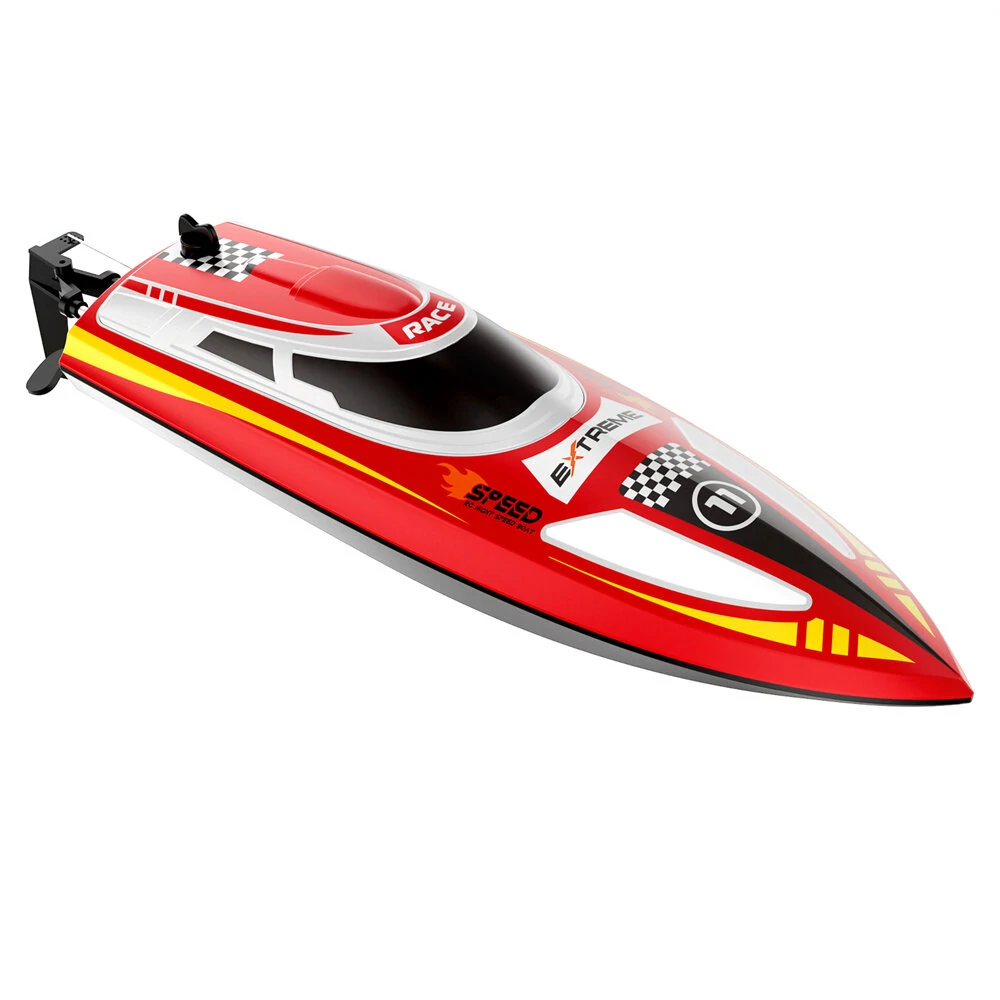 Flytec V003 RTR 2.4G 30km/h RC Boat High Speed Competitive Racing LED Lights Waterproof Auto Capsize Reset Self-Righting 3 Speed Ultra Long Using Time Water Cooling System Vehicles Models Toys — view 4
