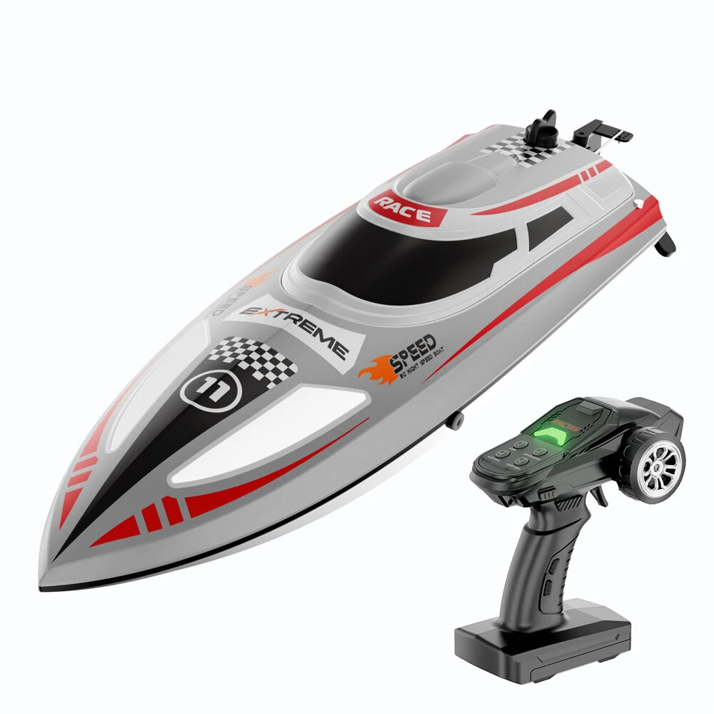 Flytec V003 RTR 2.4G 30km/h RC Boat High Speed Competitive Racing LED Lights Waterproof Auto Capsize Reset Self-Righting 3 Speed Ultra Long Using Time Water Cooling System Vehicles Models Toys — view 5