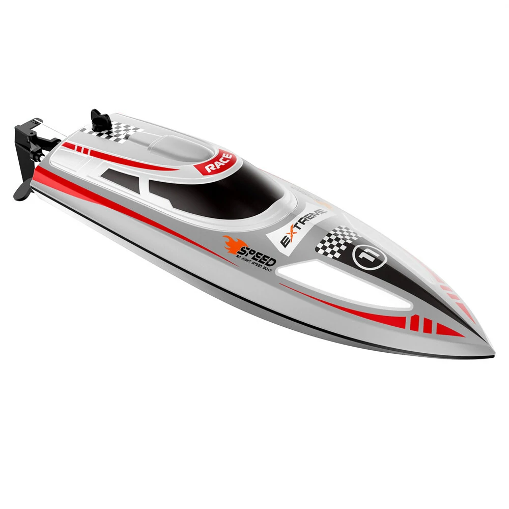 Flytec V003 RTR 2.4G 30km/h RC Boat High Speed Competitive Racing LED Lights Waterproof Auto Capsize Reset Self-Righting 3 Speed Ultra Long Using Time Water Cooling System Vehicles Models Toys — view 8