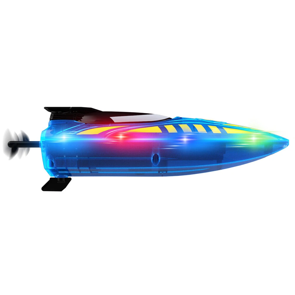 Flytec V777 RTR 2.4G RC Boat Double-sided Rotary Forward Stunt Driving Glowing LED Lights Ship High Speed Remote Control Vehicles Models Toys — view 5