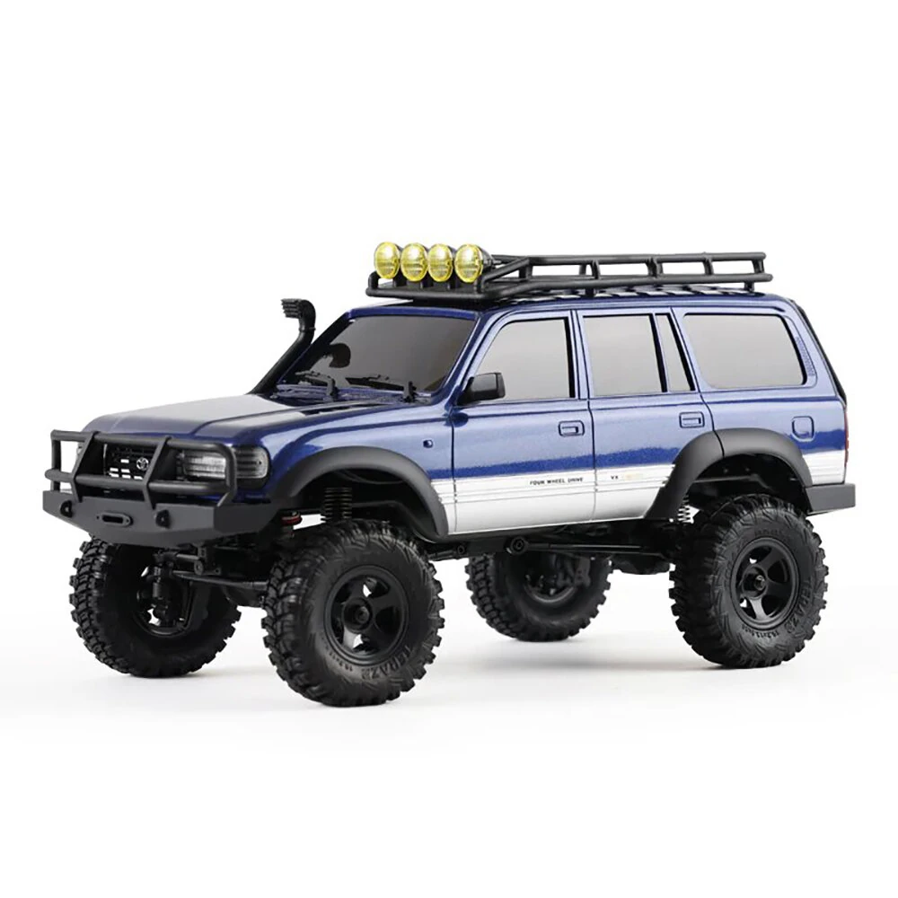 FMS FCX18 RTR 1/18 2.4G 4WD RC Car for TOYOTA Land Cruiser LC80 Rock Crawler Off-road Climbing Vehicle LED Lights Two Speed Models