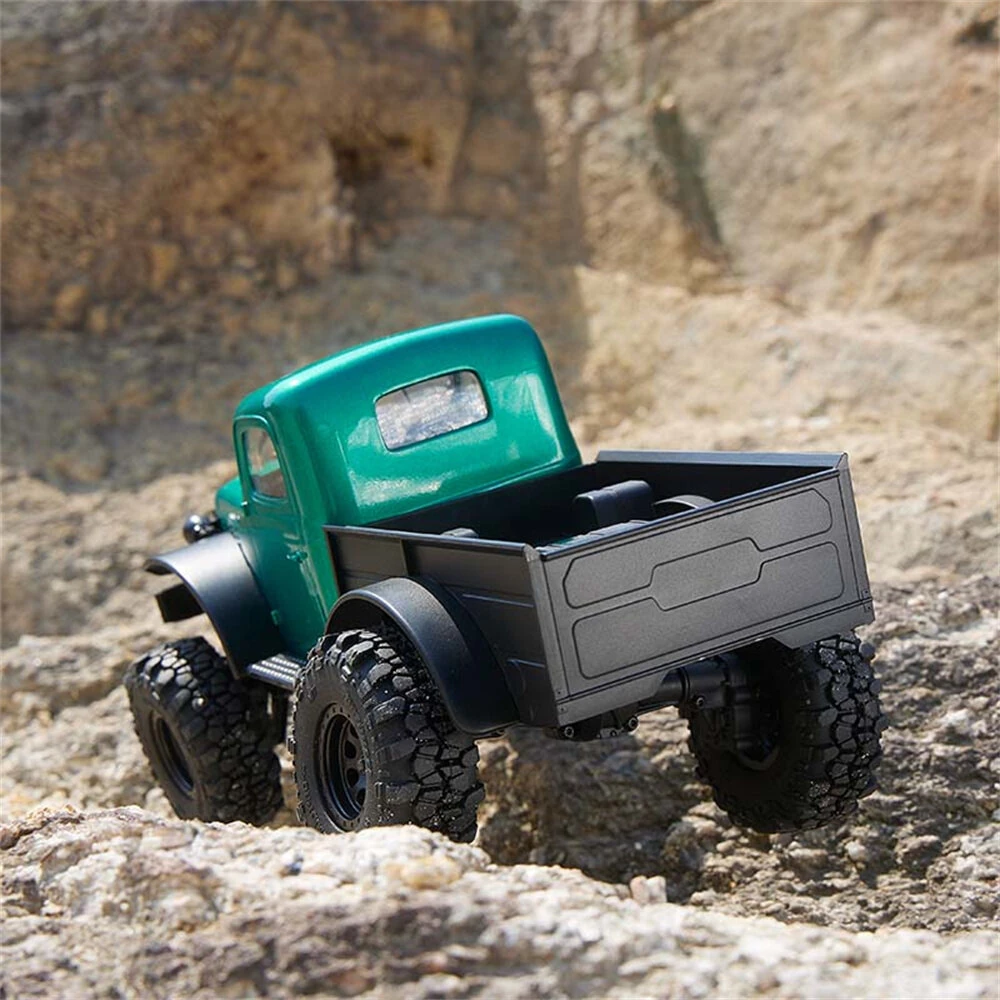 FMS FCX24 Power Wagon 12401 RTR 1/24 2.4G 4WD Brushless RC Car Rock Crawler Off-Road Truck Two Speed Upgraded Chassis Metal Gears Portal Axles LED Light Oil Filled Shocks Vehicles Models Toys — view 10