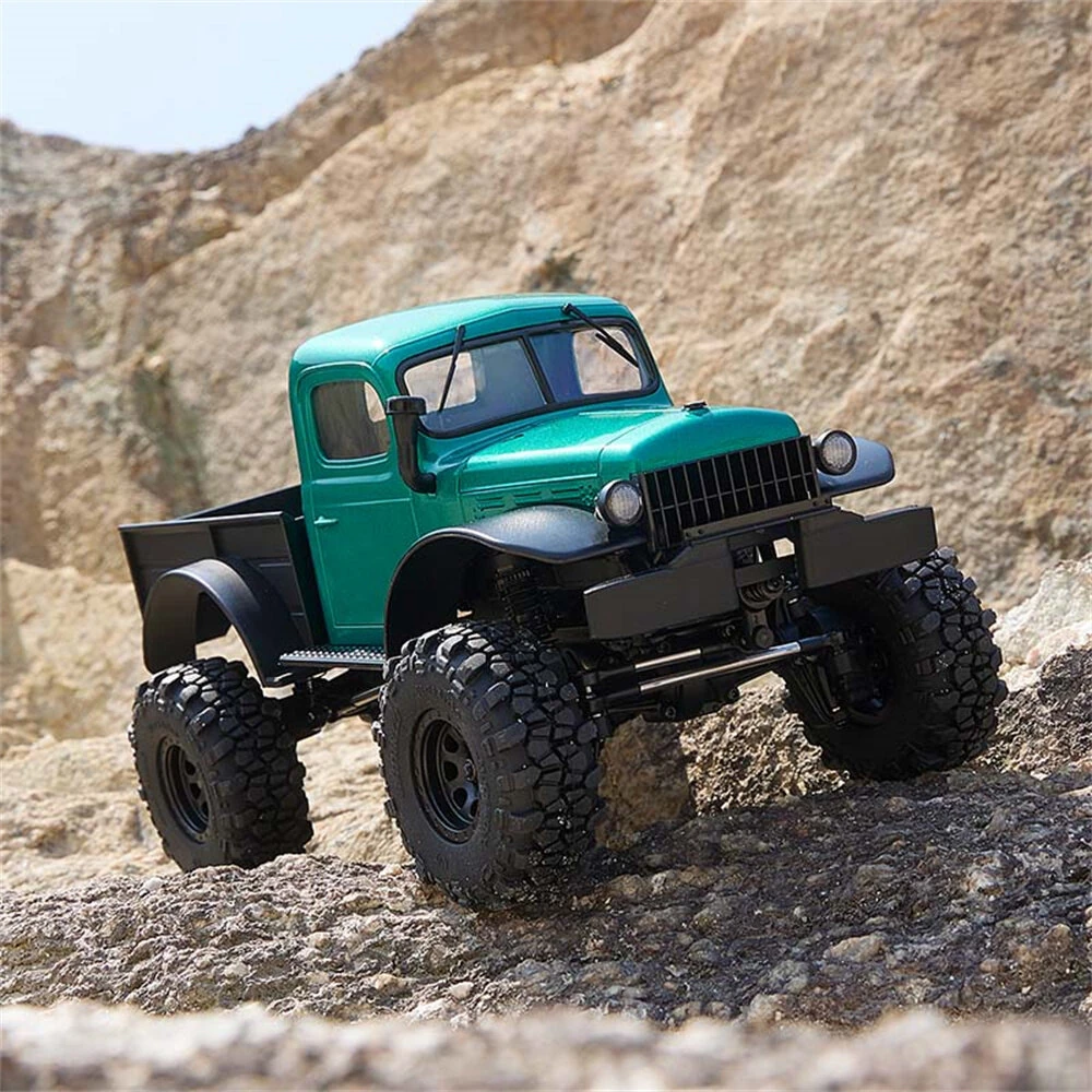 FMS FCX24 Power Wagon 12401 RTR 1/24 2.4G 4WD Brushless RC Car Rock Crawler Off-Road Truck Two Speed Upgraded Chassis Metal Gears Portal Axles LED Light Oil Filled Shocks Vehicles Models Toys — view 8