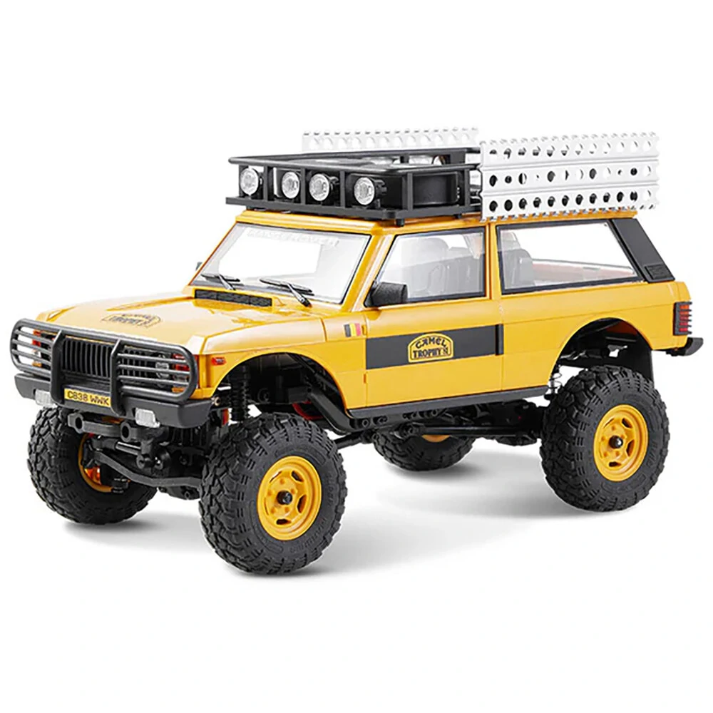 FMS FCX24M RTR 1/24 2.4G 4WD RC Car for Land Rover Camel Trophy Edition Rock Crawler Off-Road Climbing Truck Two Speed LED Lights Vehicles Models Oil Filled Shocks Toys — FMS