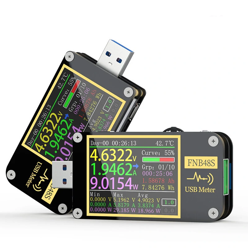 FNIRSI-FNB48S Voltmeter Ammeter Current Voltmeter USB Tester PD Trigger QC4 + PD3.0 2.0 PPS Fast Charging Protocol Capacity Test — image 1