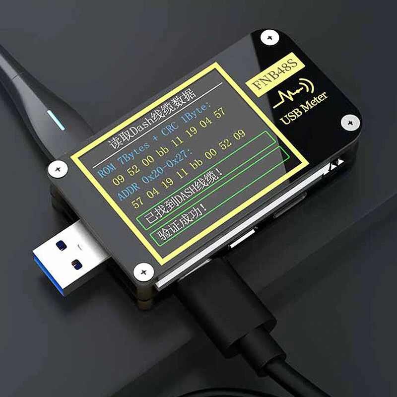 FNIRSI-FNB48S Voltmeter Ammeter Current Voltmeter USB Tester PD Trigger QC4 + PD3.0 2.0 PPS Fast Charging Protocol Capacity Test — view 5