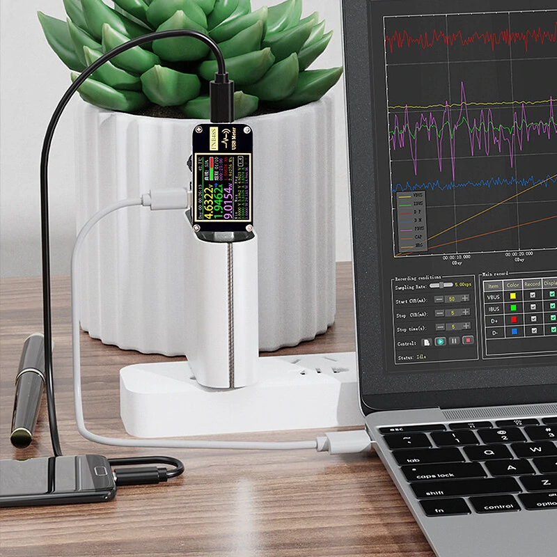 FNIRSI-FNB48S Voltmeter Ammeter Current Voltmeter USB Tester PD Trigger QC4 + PD3.0 2.0 PPS Fast Charging Protocol Capacity Test — view 6