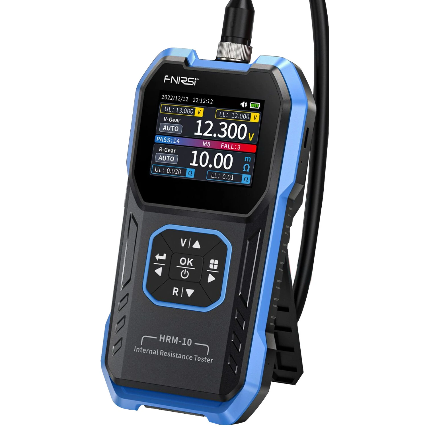FNIRSI HRM-10 Battery Voltage Internal Resistance Tester 18650 High-precision AC Acid Lithium Lead Car Battery Capacitor Tester — FNIRSI