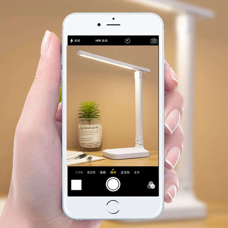Foldable Reading Table Lamp USB Touch Dimmable Eye Protection Led Desk Lamp Bedroom Student Reading USB Charge Night Light — view 5