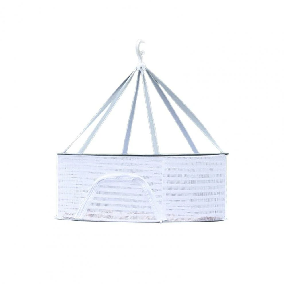 Folding Hanging Drying Rack Mesh Dryer with Zippers For Shrimp Fish Fruit Vegetables Herb — view 5