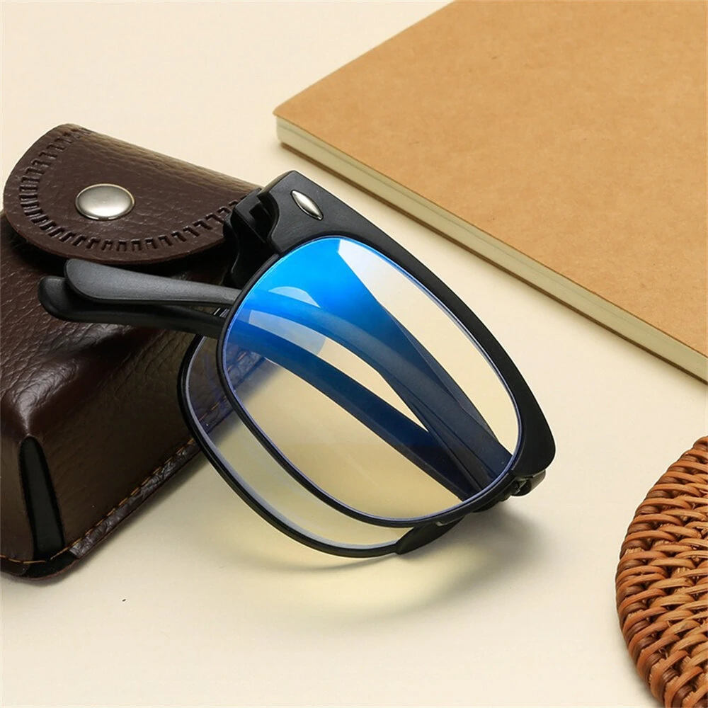 Folding Photochromic Sunglasses Lightweight Portable Indoor Outdoor Dual-use UV Anti-blue light Eyeglasses — view 5