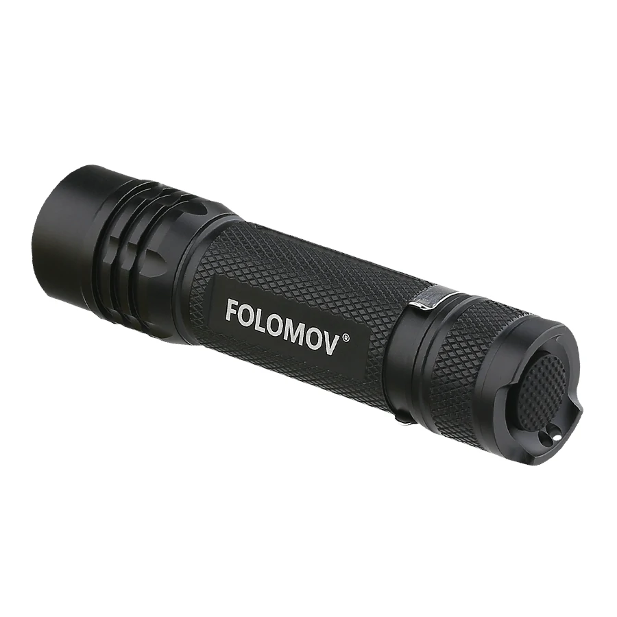 Folomov 18650S 900LM 167m Compact EDC Flashlight Come with 18650 Battery USB Rechargeable Mini LED Torch 9 Modes For Outdoor Camping Hiking Hunting — view 4