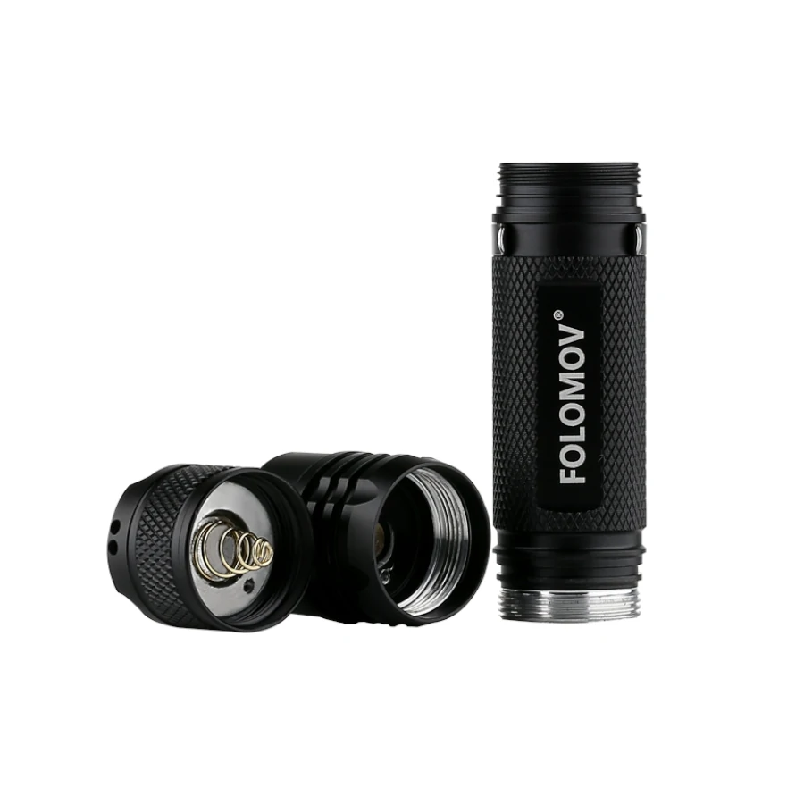 Folomov 18650S 900LM 167m Compact EDC Flashlight Come with 18650 Battery USB Rechargeable Mini LED Torch 9 Modes For Outdoor Camping Hiking Hunting — view 7
