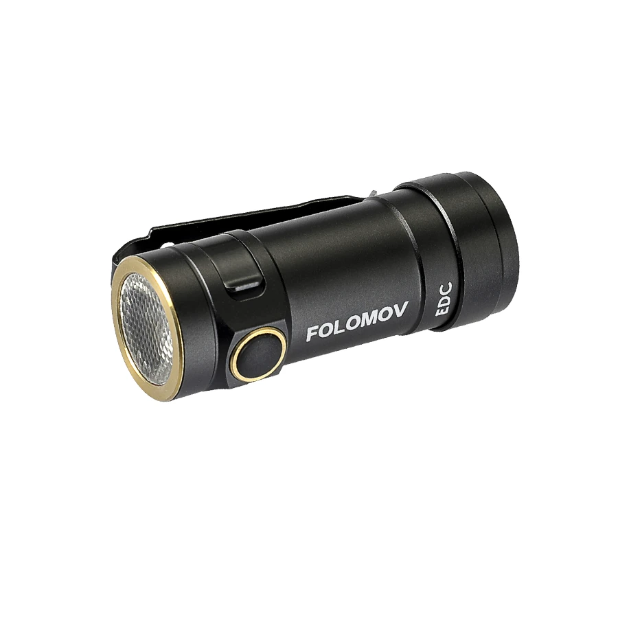 FOLOMOV C2 / EDC C2 Nichia E21A High CRI98 Compact EDC LED Flashlight With 14300 Battery Ulralight Pocket Clip Light Mini LED Torch EDC Survival Tools 3000K/5000K — view 9
