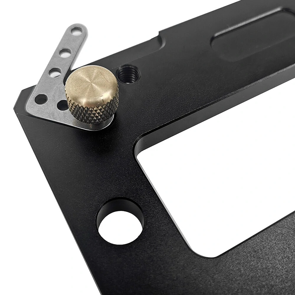 Fonson Aluminum Alloy Mini Track Saw Square Woodworking Guide Rail Square 90 Degree Right Angle Guide Plate — view 10