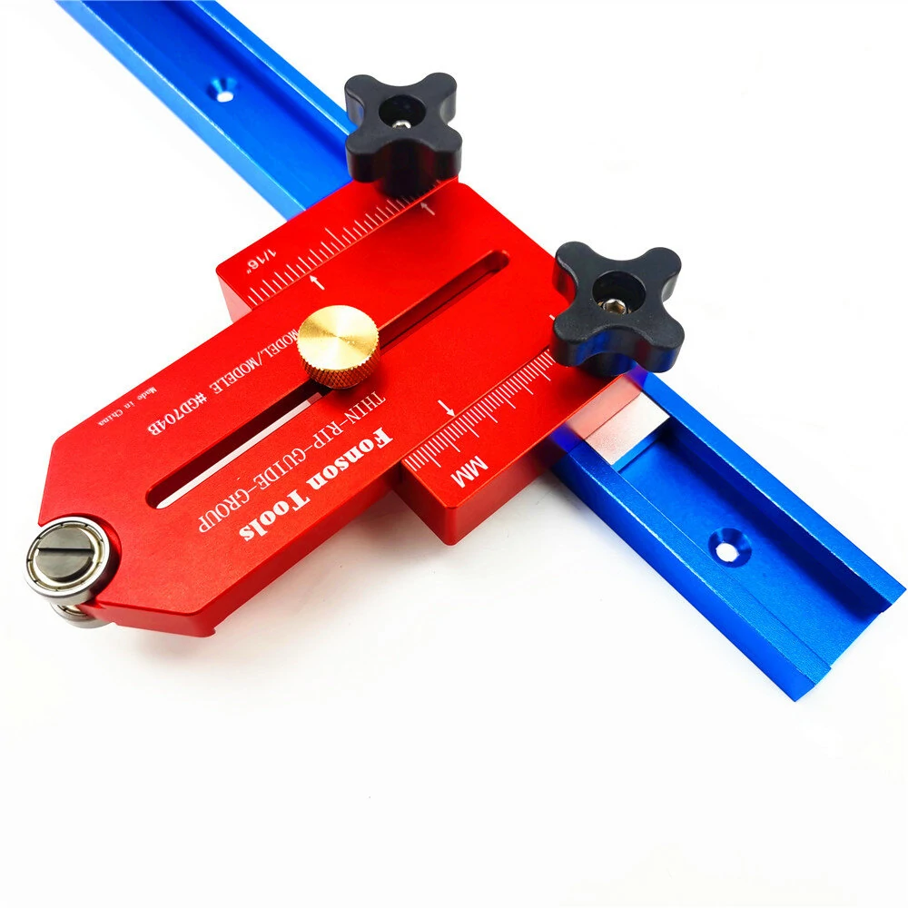 FONSON Upgrade Extended Woodworking Thin Rip Guide Lengthen Table Saw Fast Cutting Limit Fence Workbench T Track Guide Adjustable Positioning Fixing Tool — view 8