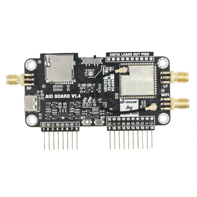 For Flipper Zero Multiboard Expansion Board 2.4G Module Expansion NRF Mousejacker Wifi ESP32 Expansion High Gain CC1101 Module — Pricio