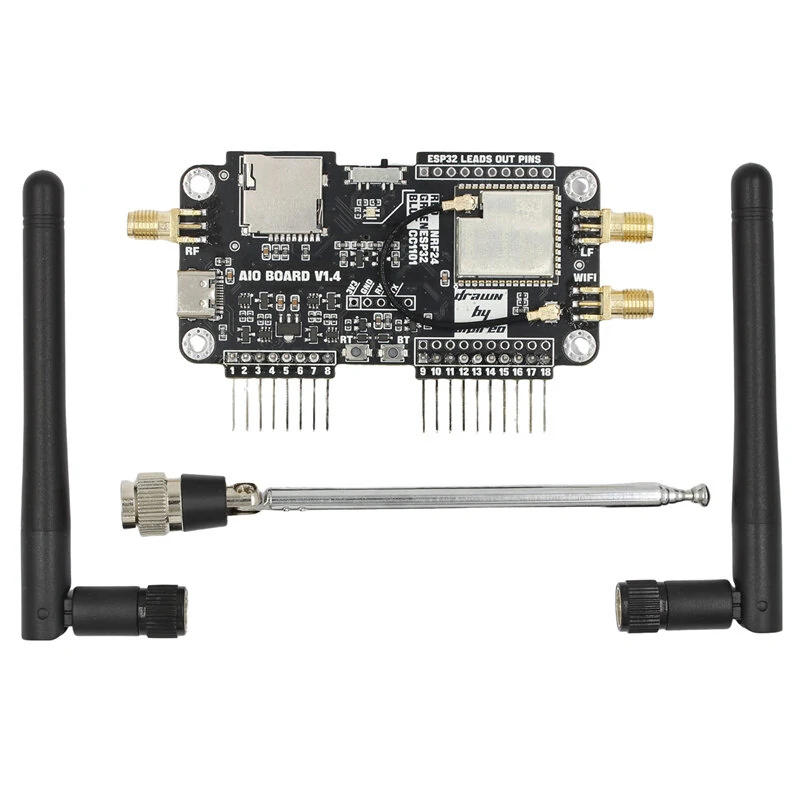 For Flipper Zero Multiboard Expansion Board 2.4G Module Expansion NRF Mousejacker Wifi ESP32 Expansion High Gain CC1101 Module — view 8