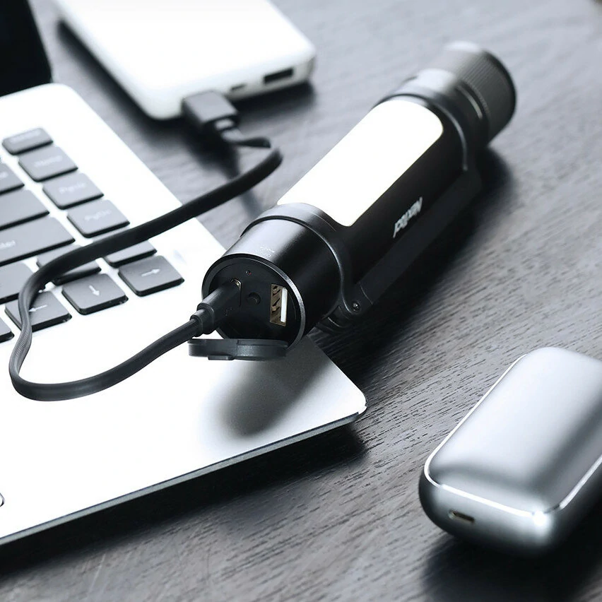[FROM XIAOMI YOUPIN] NEXTOOL 6-in-1 1000lm Dual-light Zoomable LED Flashlight with High Decibel Alert USB-C Rechargeable Mobile Power Bank Magnetic Camping Work Light — view 6