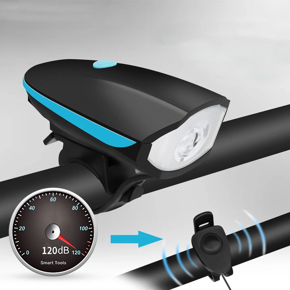 Front And Rear Bicycle Light With Horn MTB Bicycle Headlights Cycling Flashlight Signal Lamp Bike Accessory — view 3