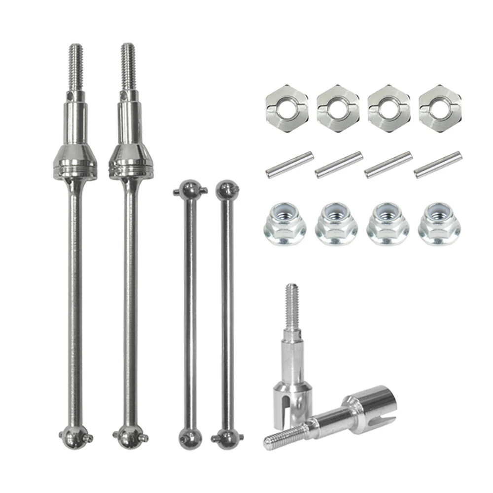 Front and Rear Drive Shaft Kit Compatible For HBX 901A 903A 905A RC Car Parts — view 2