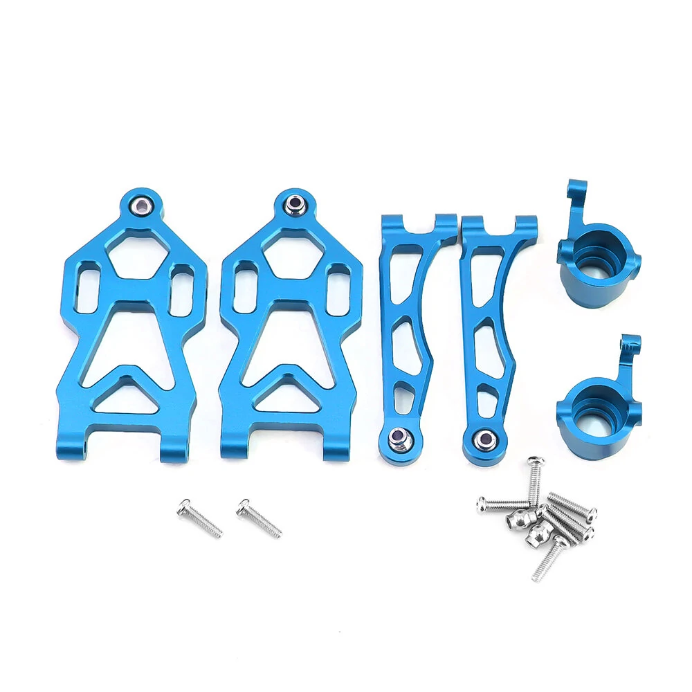 Front Upper Lower Swing Arms Steering Cup For 1/16 SCY 16101 16201 JJRC Q117 Q130 Q132 Metal Upgrade Accessories RC Car Parts — view 2