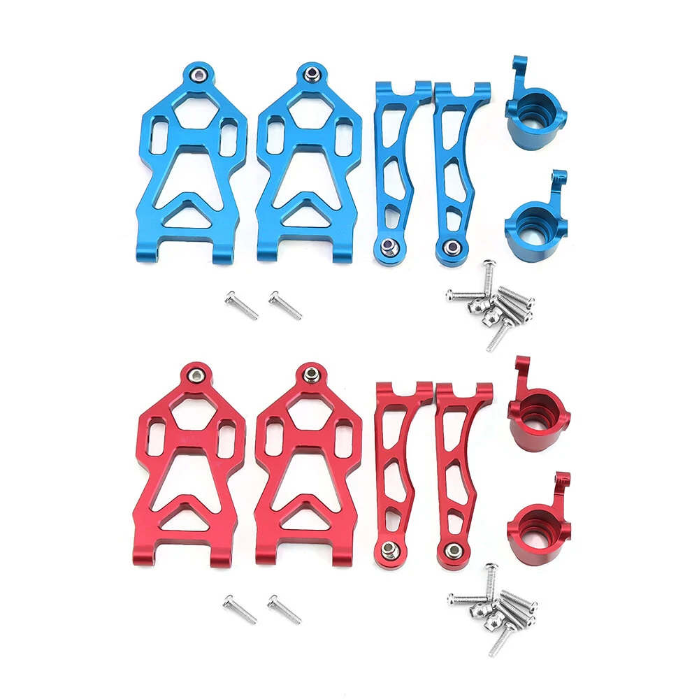 Front Upper Lower Swing Arms Steering Cup For 1/16 SCY 16101 16201 JJRC Q117 Q130 Q132 Metal Upgrade Accessories RC Car Parts — view 5