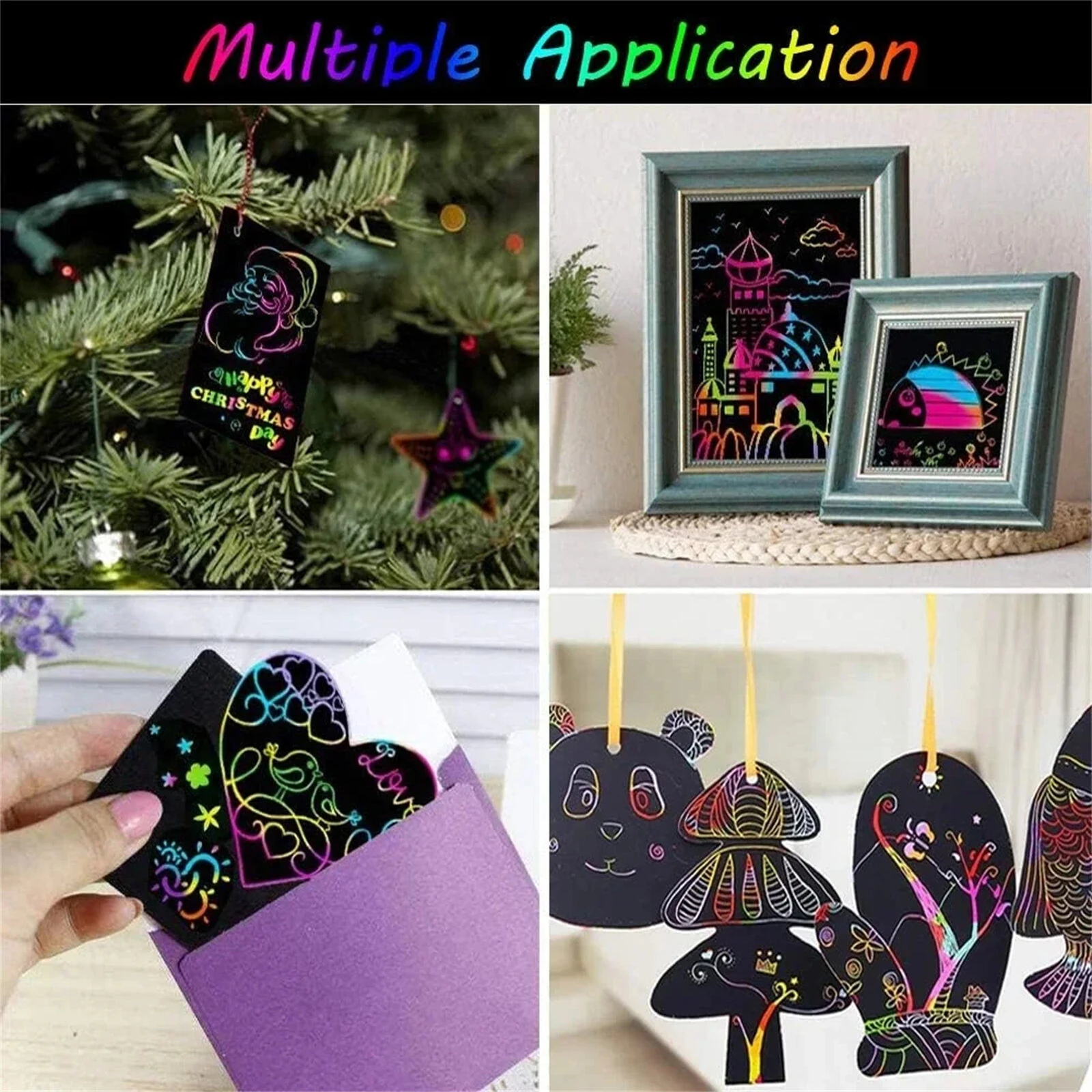 Funny Scratch Children Painting Notebook DIY Drawing Toy Big Blow Painting Children Educational Toys — view 10
