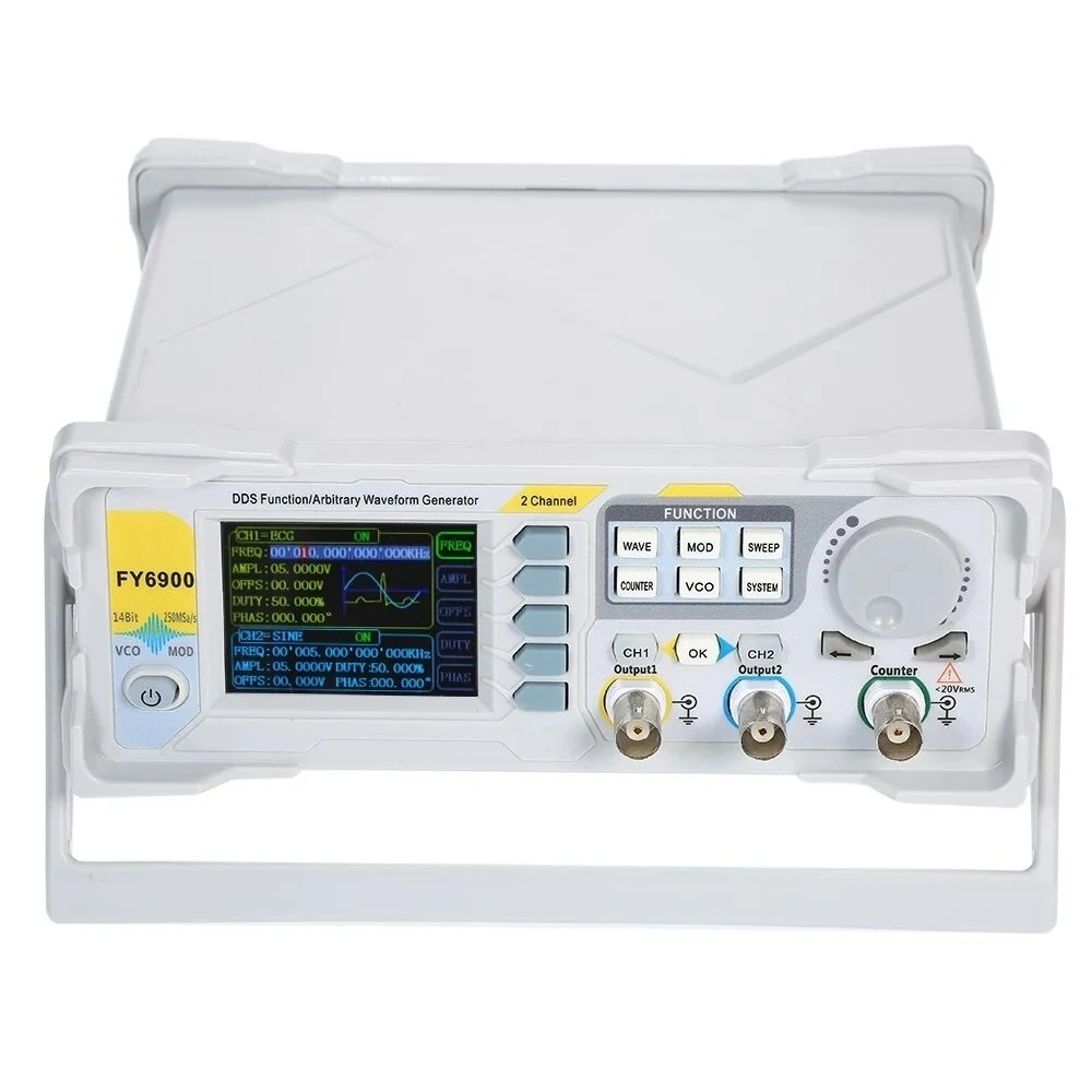 FY6900 100MHz Signal Generator High Precision Digital DDS Dual-channel Function Signal/Arbitrary Waveform Generator — view 2