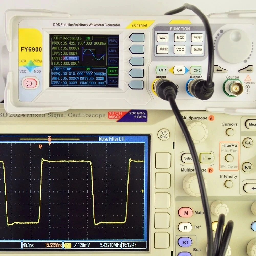 FY6900 100MHz Signal Generator High Precision Digital DDS Dual-channel Function Signal/Arbitrary Waveform Generator — view 7