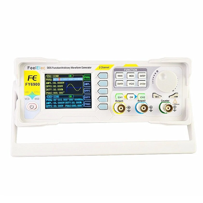FY6900 Dual Channel DDS Function Arbitrary Waveform Signal Generator Pulse Signal Source Frequency Counter Fully Numerical Control 20MHZ/30MHZ/50MHZ/60MHZ — view 3