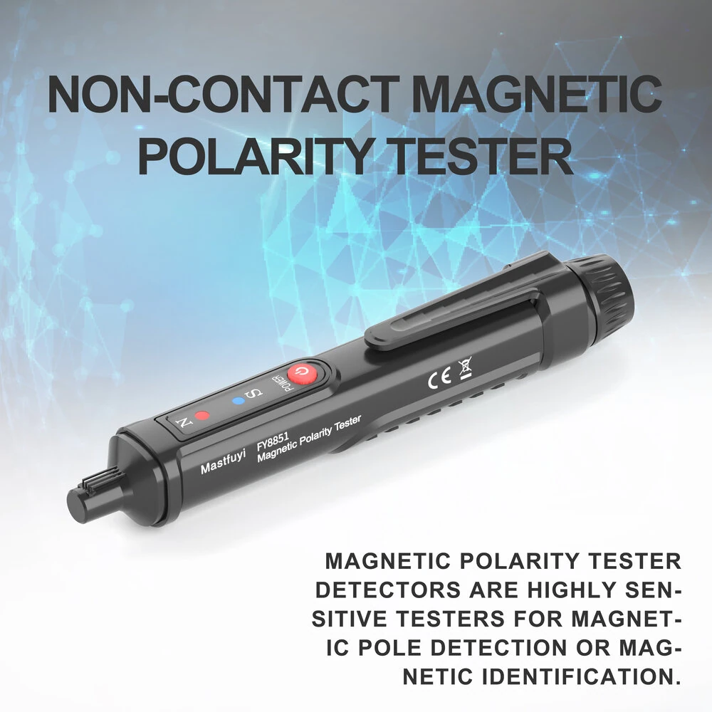 FY8851 Magnetic Polarity Tester Non-Contact Handheld High Sensitivity North South Pole Identification Compact Portable Easy Operation — view 3