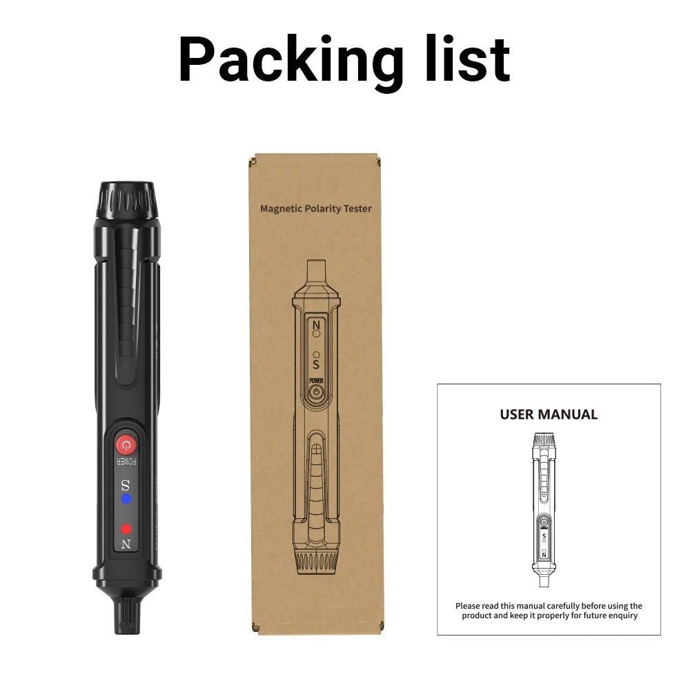 FY8851 Magnetic Polarity Tester Non-Contact Handheld High Sensitivity North South Pole Identification Compact Portable Easy Operation — view 9