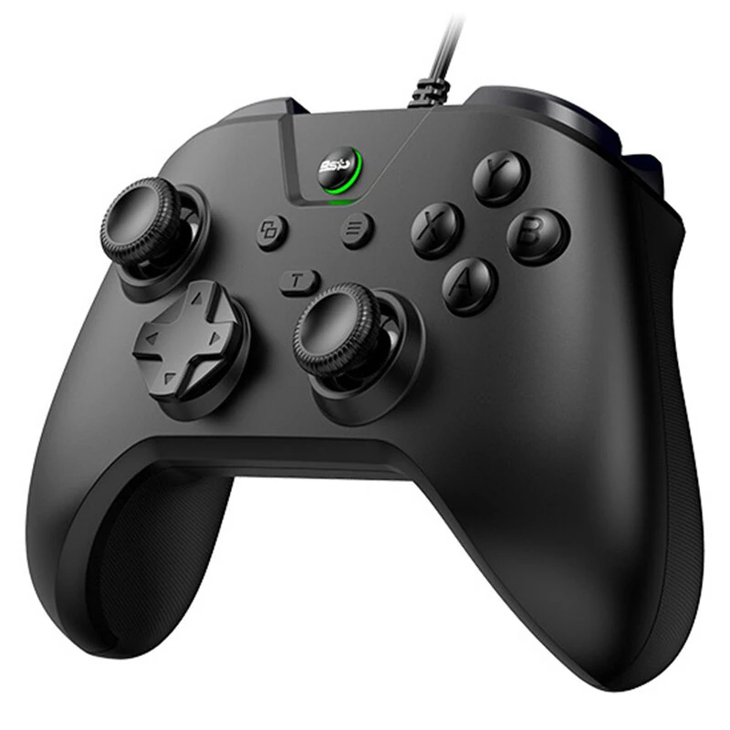 G4 Wired Gaming Controller 1000Hz Polling Rate Carbon Film Joystick Dual Vibration Turbo Gamepad Compatible with Switch PC Android