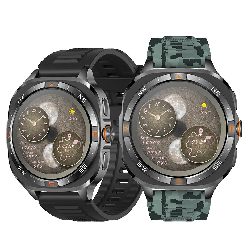 G400 1.46-inch HD Screen GPS Compass Altitude Air Pressure 800mAh Massive Battery Voice Assistant bluetooth Call Heart Rate Blood Oxygen Monitor Sleep Monitoring Multi-sport Modes IP68 Waterproof Smart Watch — view 2