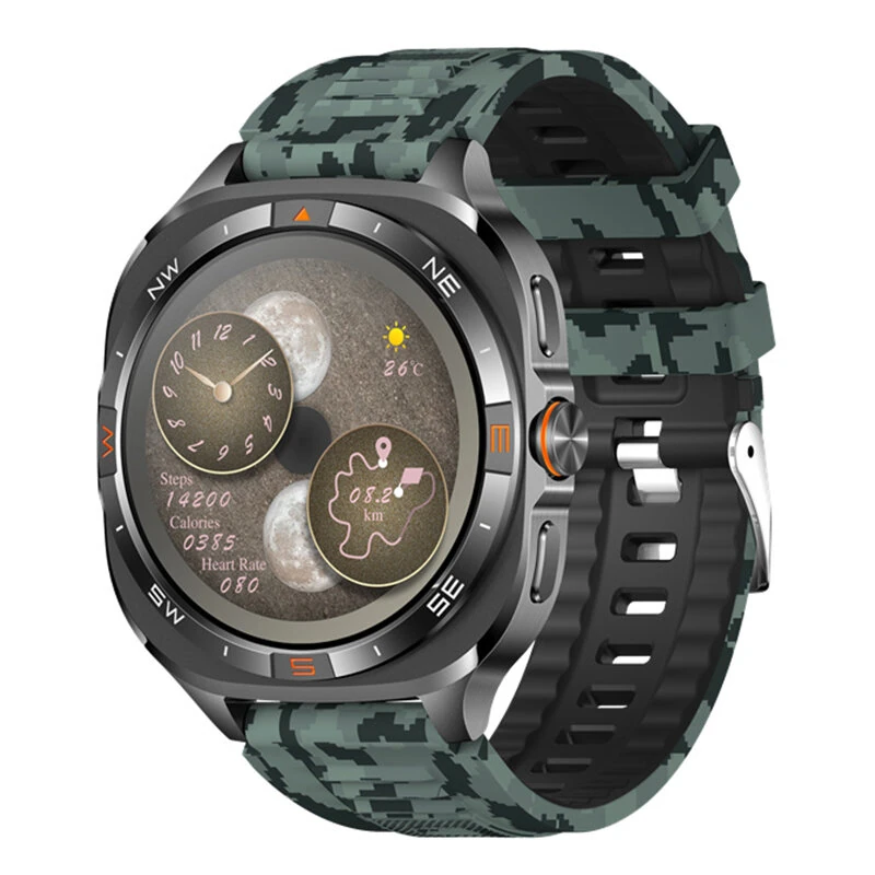 G400 1.46-inch HD Screen GPS Compass Altitude Air Pressure 800mAh Massive Battery Voice Assistant bluetooth Call Heart Rate Blood Oxygen Monitor Sleep Monitoring Multi-sport Modes IP68 Waterproof Smart Watch — view 3