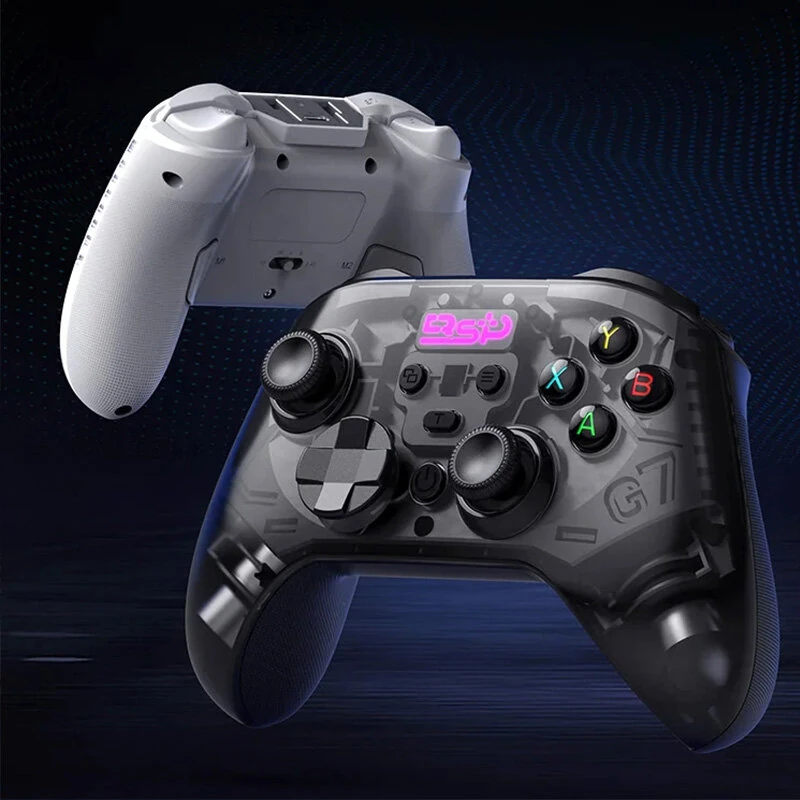 G7 Dual Mode Wireless Gaming Controller with Hall Effect Joysticks and Hall Triggers 1000Hz 6 Axis Gyro Mechanical Buttons for PC Switch iOS Android — view 6