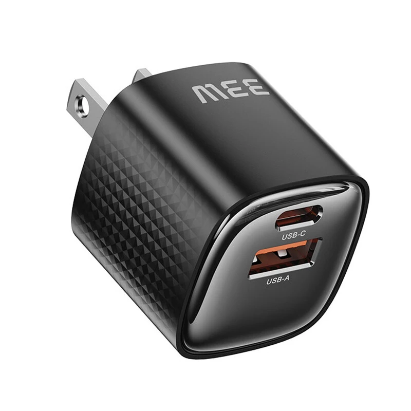 [GaN Tech] Toocki TC22331 33W 2-Port USB Charger USB-A+USB-C PD3.0 QC PPS Fast Charging Wall Charger Adapter EU Plug US Plug for iPhone 17 17 Pro 16 Pro Max 15 14 13 for Xiaomi 17pro for Huawei Mate XTs for Samsung for OPPO — view 3