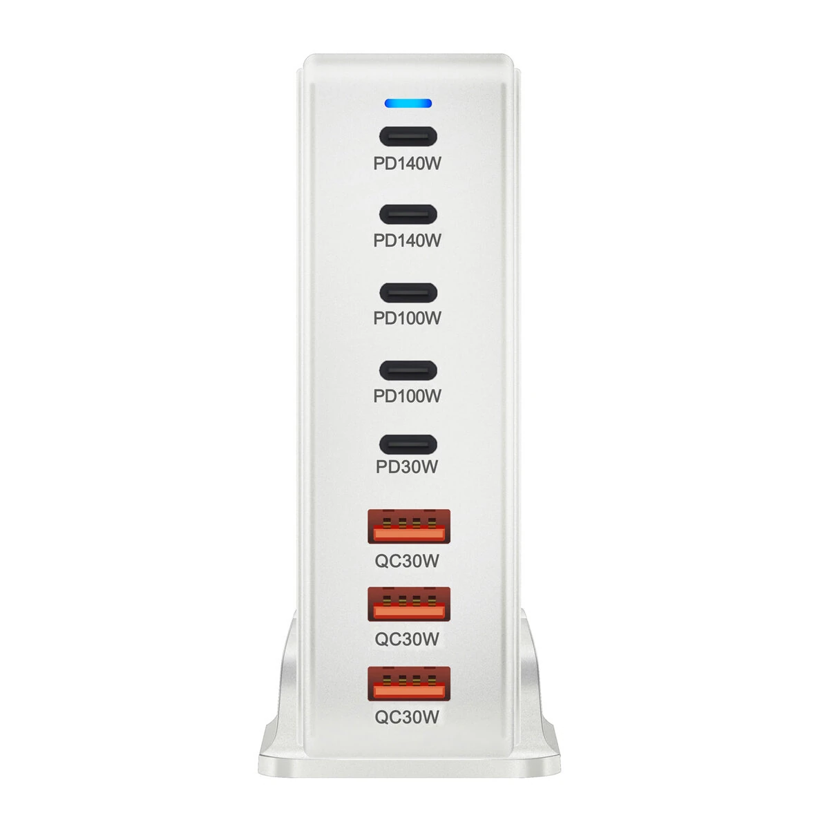 [GaN Tech]Bakeey YMX-600W 600W 8-Port USB PD Charger 5USB-C+3USB-A QC PD3.1 Fast Charging Desktop Charging Station EU Plug US Plug for iPhone 16 16 Pro 15 14 13 Pro Max for Xiaomi 15pro for Samsung Galaxy Z Flip6 — view 8