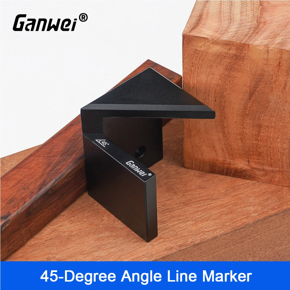 Ganwei 45 Degree Angle Centerline Marking Tool Set with Circular Centerline Marker and Beechwood Finish Perfect for Woodworking Projects and Precision Cuts — view 7