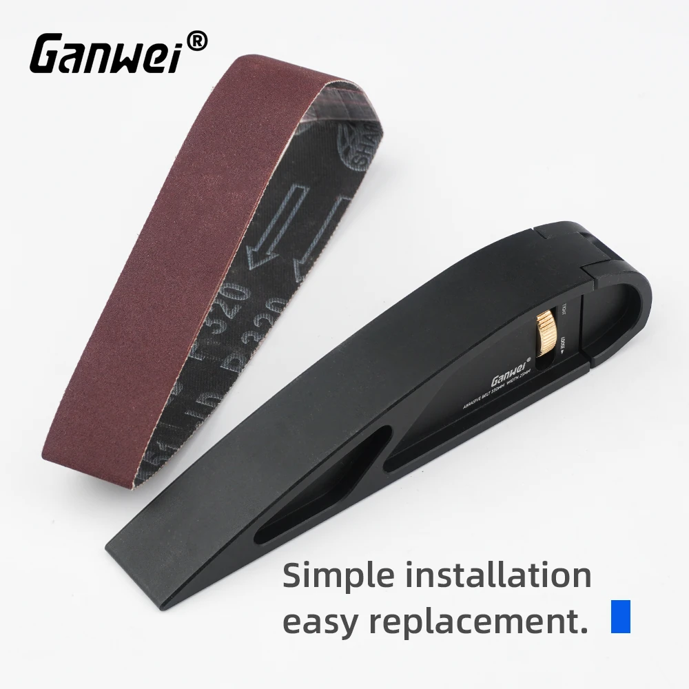 GANWEI Sandpaper Holder Hand Sanding Portable Adjustable Manual Curve Plane Sandbelt Grinding Polisher Sandpaperboard Woodworking Sandframe Tool — view 5