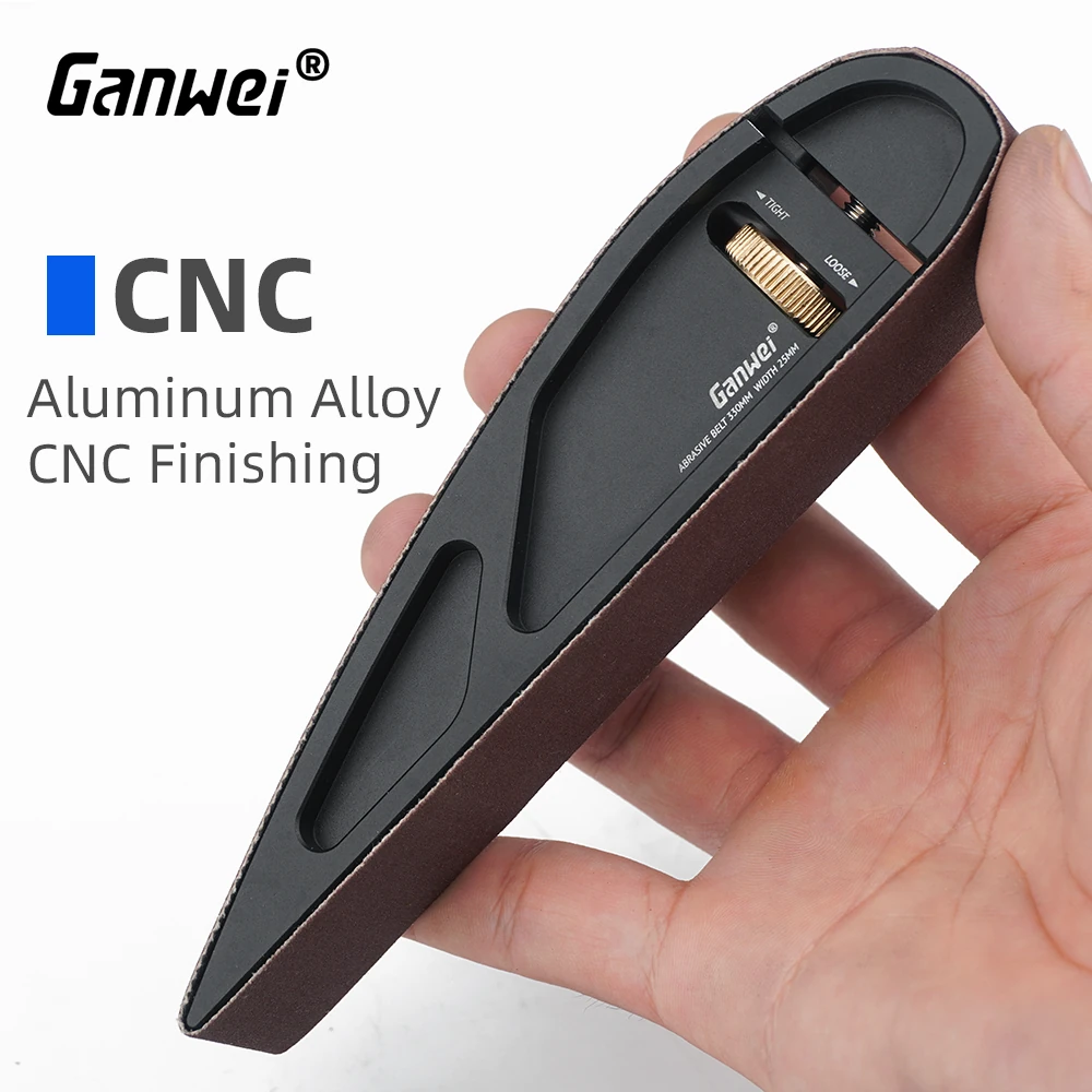 GANWEI Sandpaper Holder Hand Sanding Portable Adjustable Manual Curve Plane Sandbelt Grinding Polisher Sandpaperboard Woodworking Sandframe Tool — view 7
