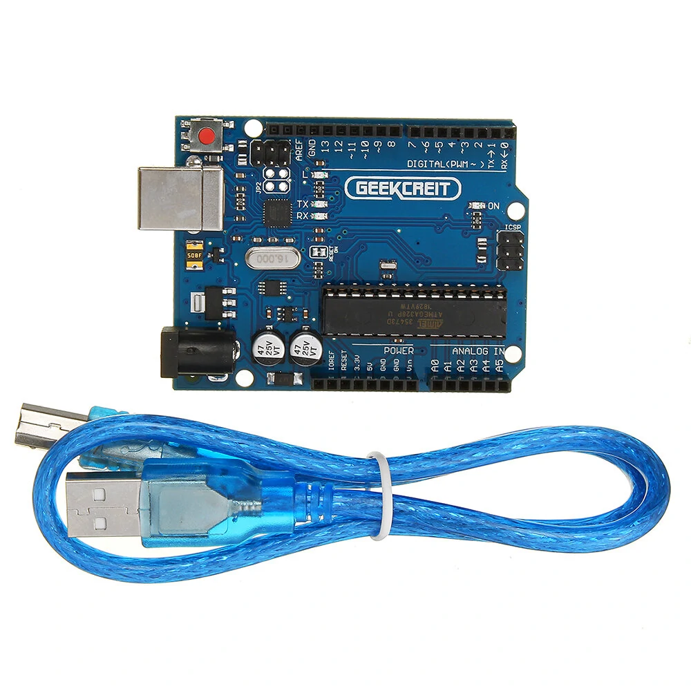 Geekcreit?  Compatible UNO R3 ATmega16U2 AVR USB Development Main Board — view 2