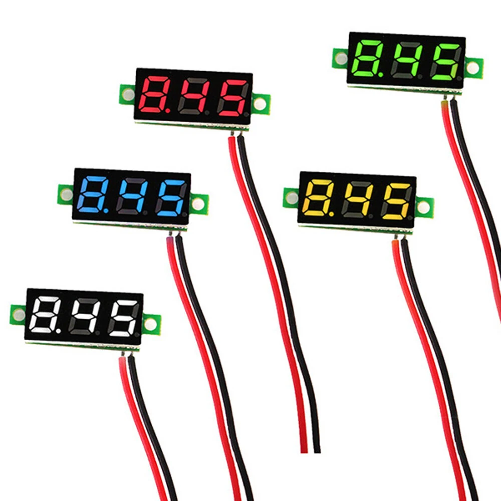 Geekcreit® 0.28 Inch 2.5V-30V Mini Digital Volt Meter Voltage Tester Two Line Voltmeter — view 2