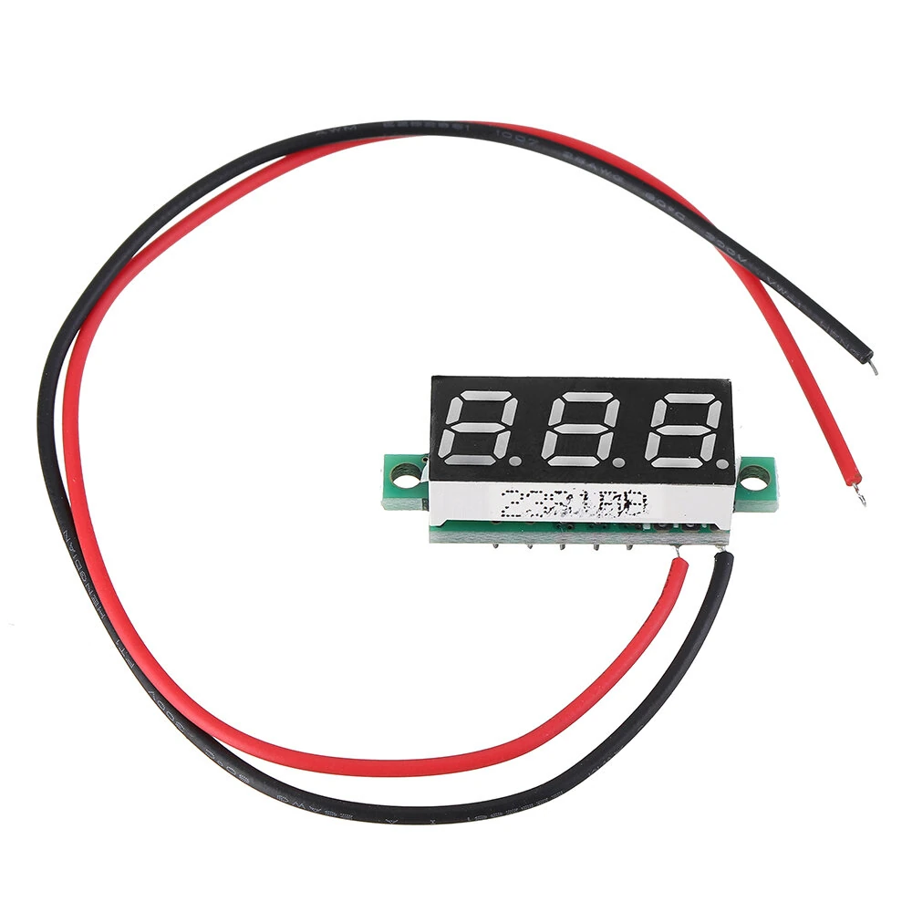 Geekcreit® 0.28 Inch 2.5V-30V Mini Digital Volt Meter Voltage Tester Two Line Voltmeter — view 4